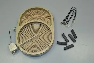 Kokesone, Universal komfyr & stekeovn - 230V/2400W/1600W (dobbeltsone/oval)