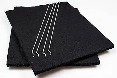 Kullfilter, Amana kjøkkenvifte - 245 mm x 285 mm (2 stk)