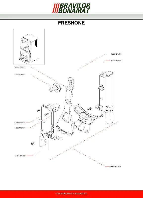 Bonamat FreshOne-sensor for vannvelger - Reservedel OEM-nummer 6.004.026.001