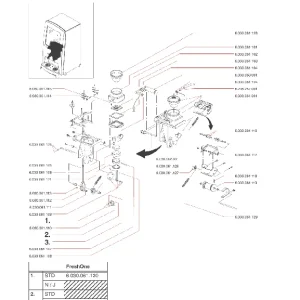 Bonamat FreshOne stempelpakning til sylinder - Reservedel OEM-nummer 6.030.061.106