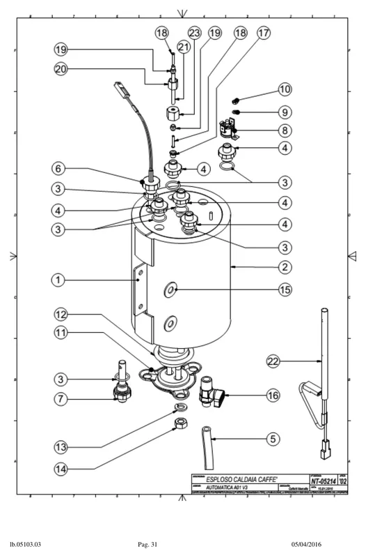 Carimali Overopphetingsvern kaffekoker - Reservedel OEM-nummer 96.05300