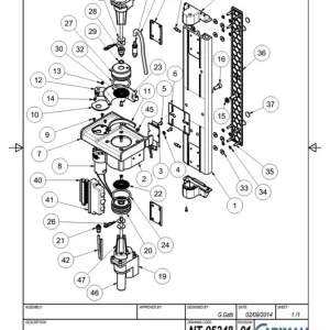 Carimali nedre stempeltetning M4 - Reservedel OEM-nummer 87.00176