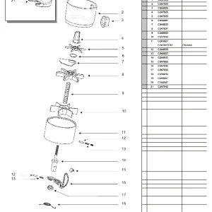 Macap tannhjul for doseringsmekanisme M2 - reservedel OEM-nummer C247036