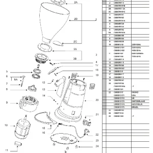 Macap Motor MXD - Reservedel OEM-nummer C00061210