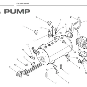 Rocket varmevekslerkobling høyre øvre - Reservedel OEM-nummer M279904702