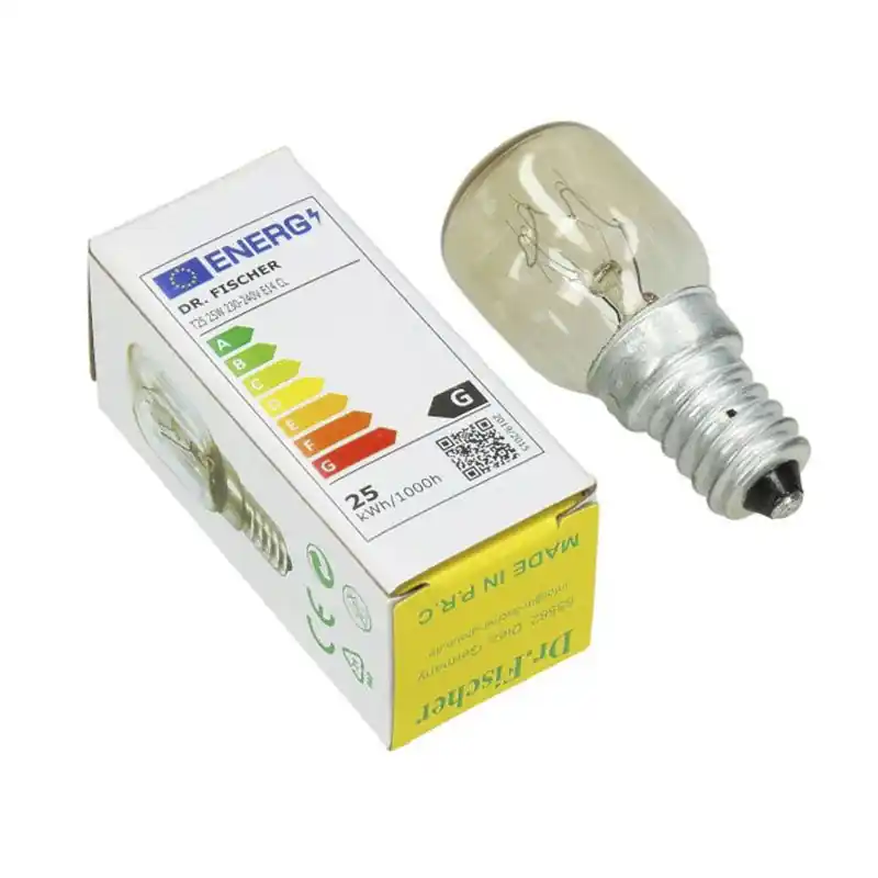 Kjøleskapspære T25 25W E14 230-240V CL