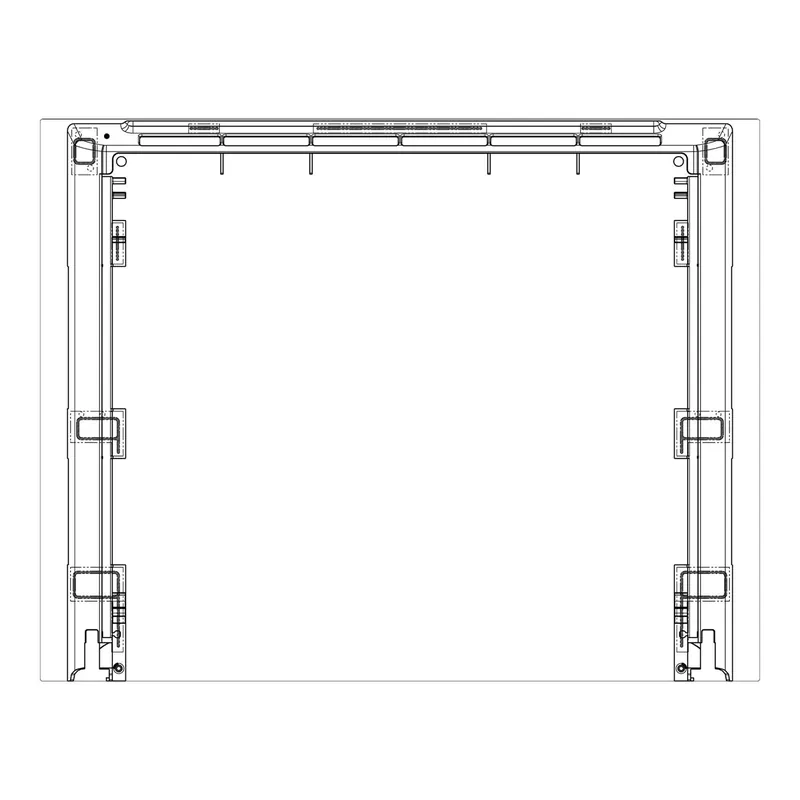 forsatsglass, svart, Electrolux, 596x465mm