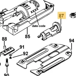 Adapter DC330/DCS331/DW333 - sål - pos.87
