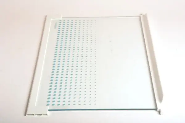 AEG Privileg Zanussi komplett glasshylle over grønnsaksskuff for kjøleskap 477x312mm