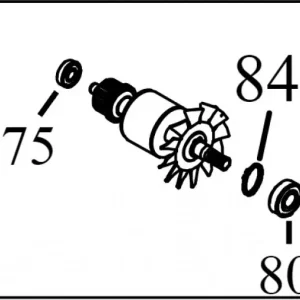 Anker til Dewalt DWE7492 bordsav