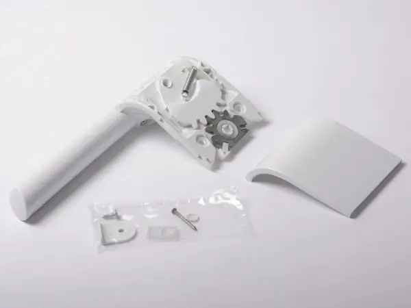 Bosch Siemens hvitt plast håndtak for kjøleskap