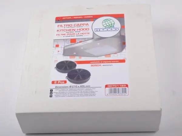 Bosch Siemens kullfilter for kjøkkenventilator 43x210mm