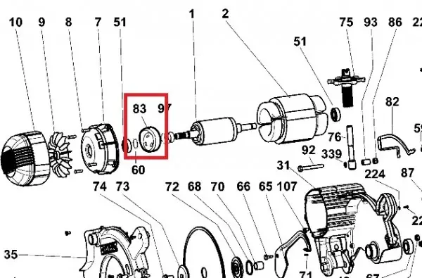 BRAKE DW743N TP2 / DW743 TP5-6