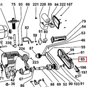 Cover DW743N/743 TP4-6, belt