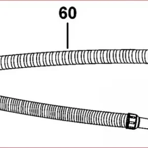 DCV584L AirLock støvsugerslange