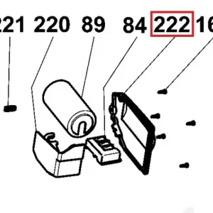 Deksel DW743N - over kondensatoren