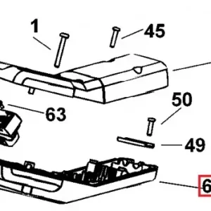 Dewalt D27105 / D27107 kontakthåndtag