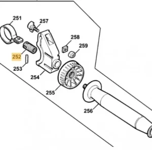 Gevindstykke til håndtag Dewalt D25600