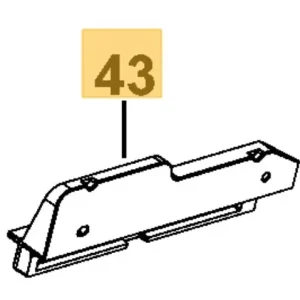 Glidestykke DWS727 - venstre