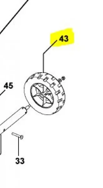 Hjul Dewalt DE7400