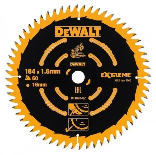 Klinge 184mm 60tænder til DCS365
