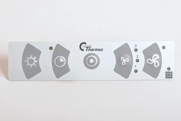 Kontrollpanel for hette, uten lysdemper, Thermex
