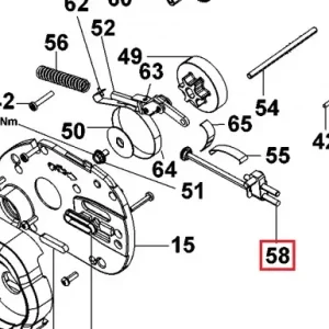 Kædejustering Dewalt DCM575 kædesav