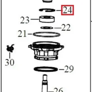 Låsering DWE4257 - pos.24