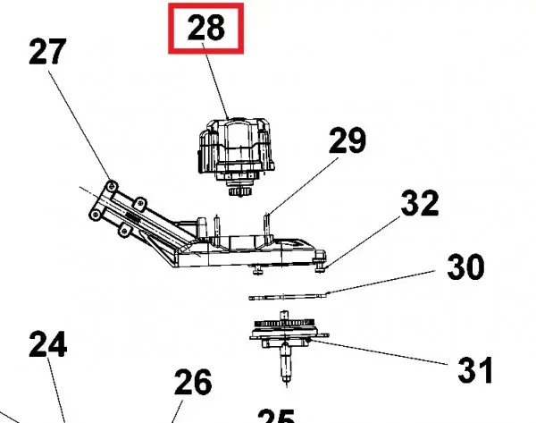 Motor Dewalt DCM571