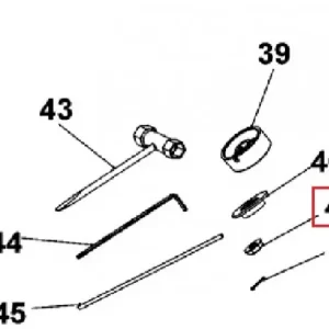 Møtrik DCM571 ( Kniv )