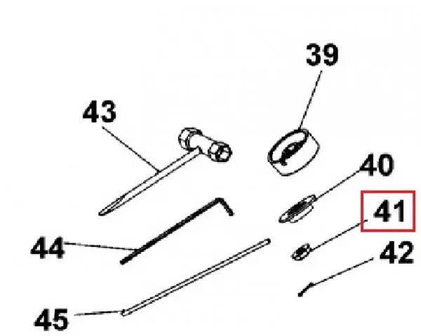 Møtrik DCM571 ( Kniv )
