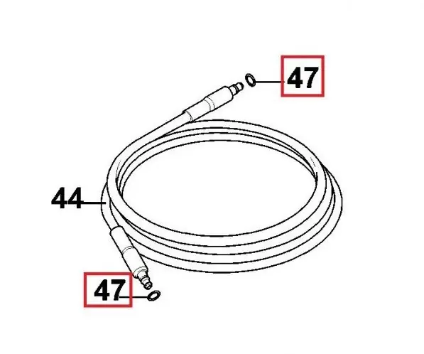 O-ring B&D BXPWxxxx højttrykrenser