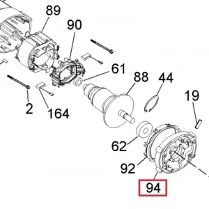 Plate Dewalt DW708 type 3