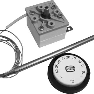 Romtermostat +4 til +40 1,5m sensor