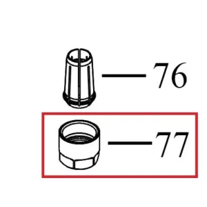Router collet nut
