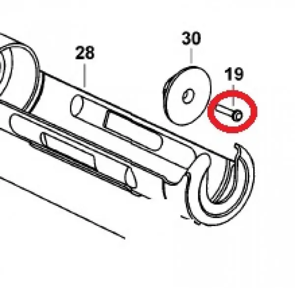 SKRUE DC542/547/DCE581 "stempel tube"