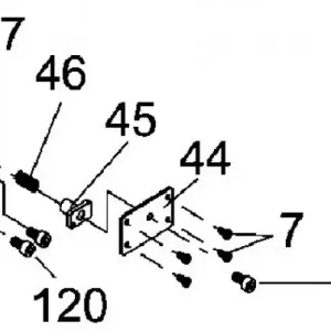 Skrue, DW745 spaltekniv