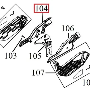 Skærm DWE7485 TP3 pos 104