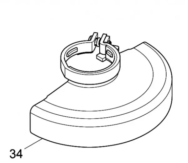 Skærm, Makita GA5030R