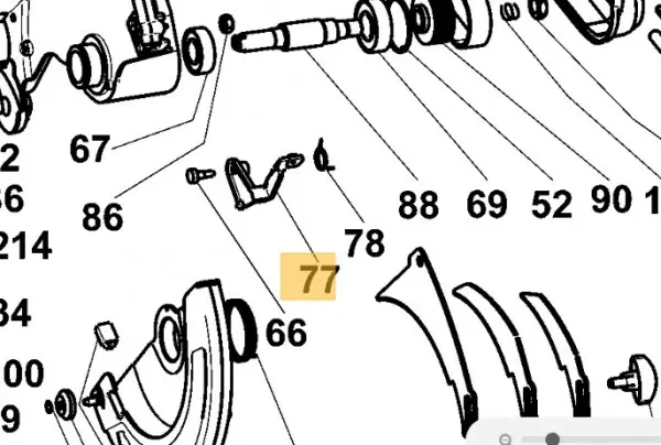 Skærmudløser Dewalt DW743N