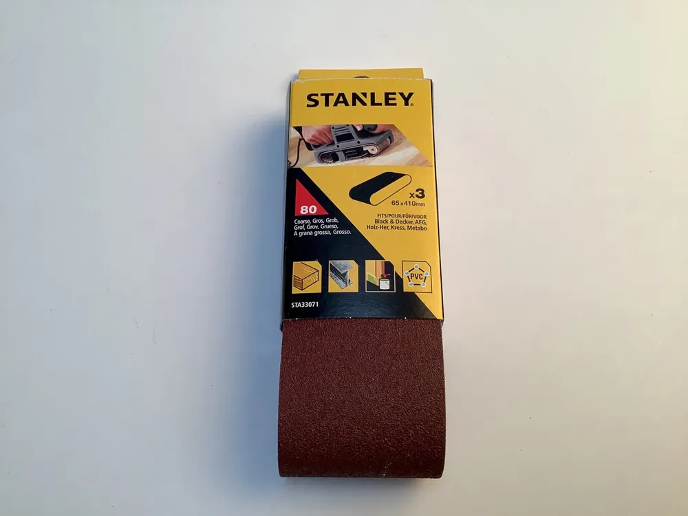 Slibebånd K80 - 65x410mm - 3 stk
