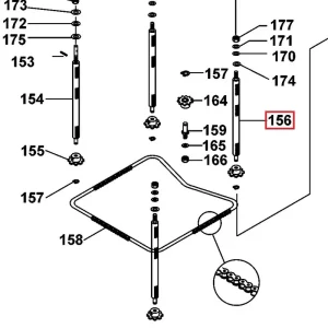 Spindel D27300 - pos.156