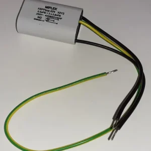 Støjkondensator 0,4uF+2x2500pF 3-pol