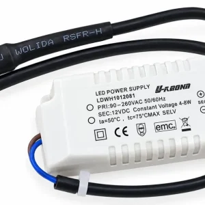 Transformator 100-240V, 50/60Hz DC12V til ledlys for kjøkkenvifte