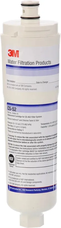 Vannfilter CS52 for Bosch Siemens side-by-side kjøleskap Original