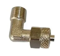 L-kobling med hurtigkobling ø1/8" M - 6 mm