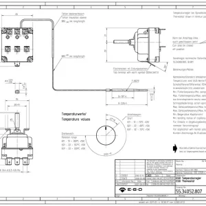 EGO Termostat 3 fas 50 til 300 °C