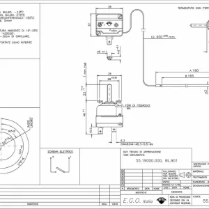 EGO Termostat 1-fas 50 til 320 °C