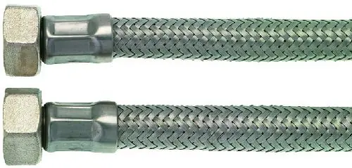 Tilførselsslange 1,5 meter stålomspunnet – 3/4" rette tilkoblinger
