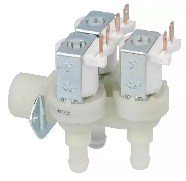 Magnetventil vinkel 3 veis 230 Volt ø10,5 / 12 mm for Miele vaskemaskin